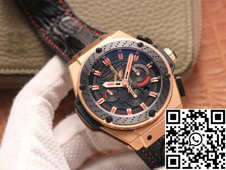 Hublot King Power Ferrari F1 V6 Factory Black Dial Rose Gold Unisex 1847