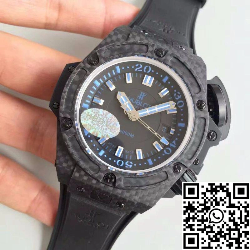 Bright Hublot King Power Musee Oceanographic 731.QX.1190.GR V6 Factory Black Dial 1845