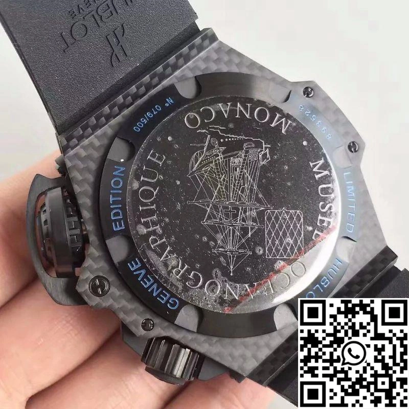 Bright Hublot King Power Musee Oceanographic 731.QX.1190.GR V6 Factory Black Dial 1845