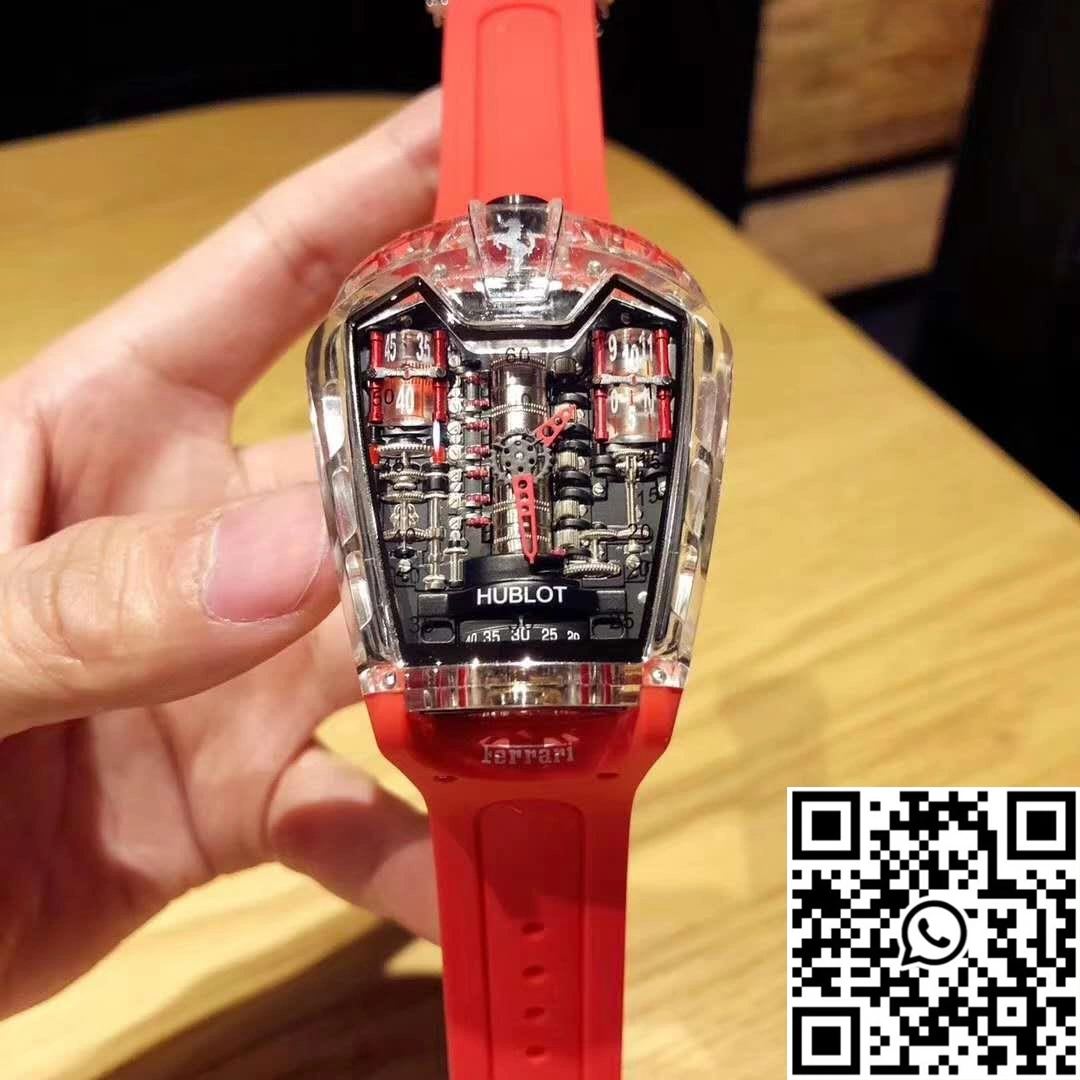 Hublot LaFerrari MP-05 Red Rubber Strap Black Dial Modern 1852