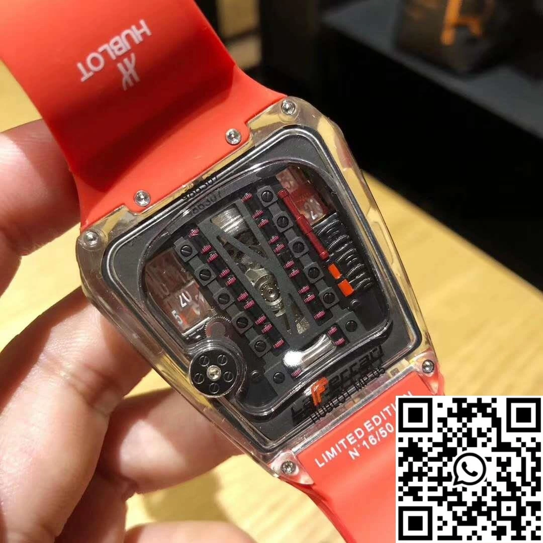 Hublot LaFerrari MP-05 Red Rubber Strap Black Dial Modern 1852