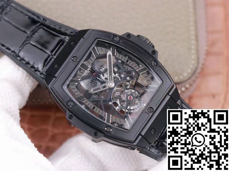 Upgraded Hublot Masterpiece Tourbillon 906.ND.0129.VR.AES12 JB Factory Black PVD 1858