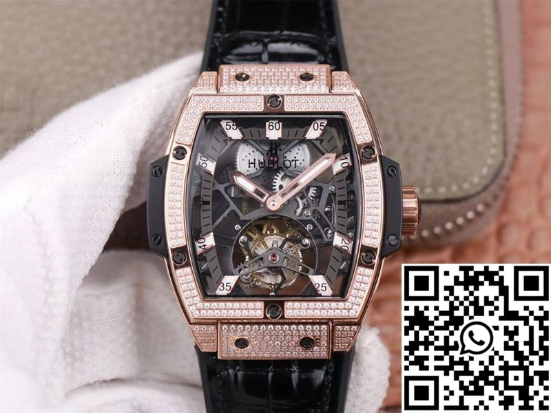 EyeCatching Hublot Masterpiece Tourbillon 906.OX.0123.VR.AES13 JB Factory Rose Gold Diamond 1859