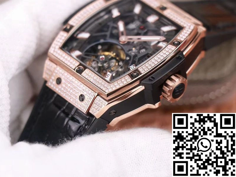 EyeCatching Hublot Masterpiece Tourbillon 906.OX.0123.VR.AES13 JB Factory Rose Gold Diamond 1859