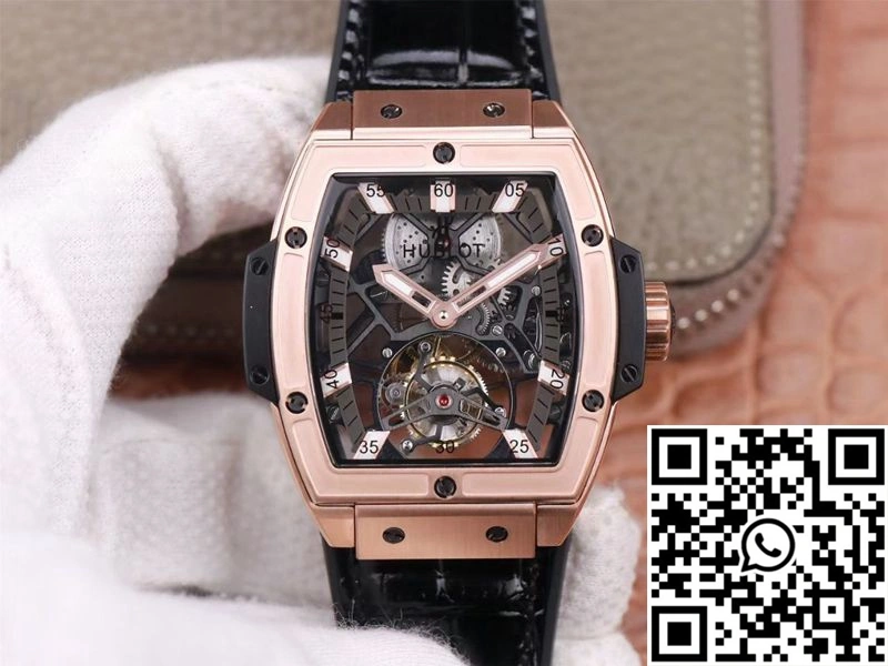 Hublot Masterpiece Tourbillon 906.OX.0123.VR.AES13 JB Factory Rose Gold White Hour Tailored 1857