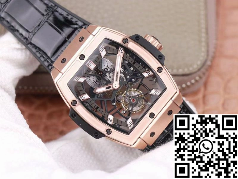 Hublot Masterpiece Tourbillon 906.OX.0123.VR.AES13 JB Factory Rose Gold White Hour Tailored 1857