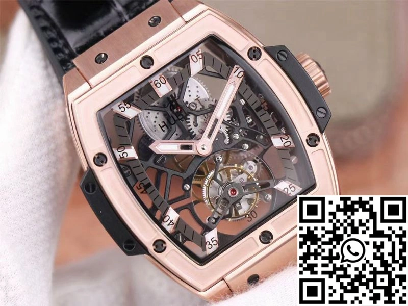 Hublot Masterpiece Tourbillon 906.OX.0123.VR.AES13 JB Factory Rose Gold White Hour Tailored 1857