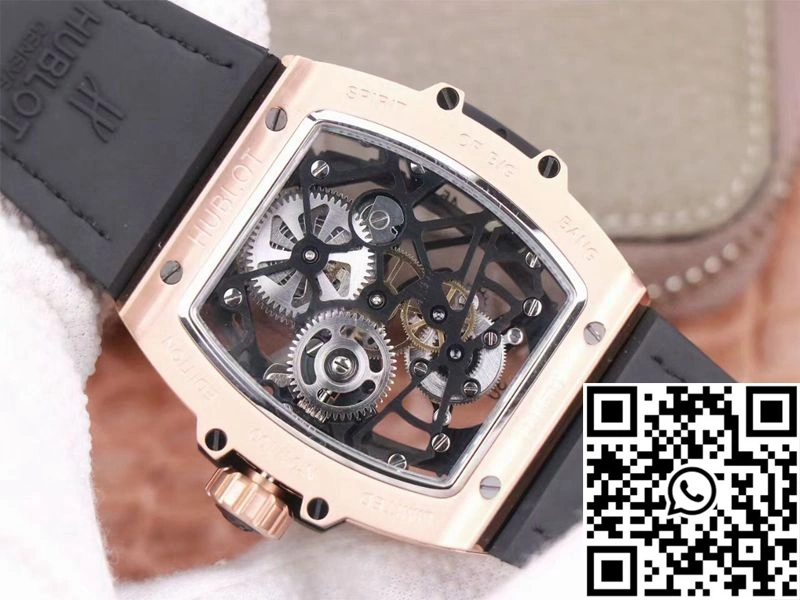Hublot Masterpiece Tourbillon 906.OX.0123.VR.AES13 JB Factory Rose Gold White Hour Tailored 1857