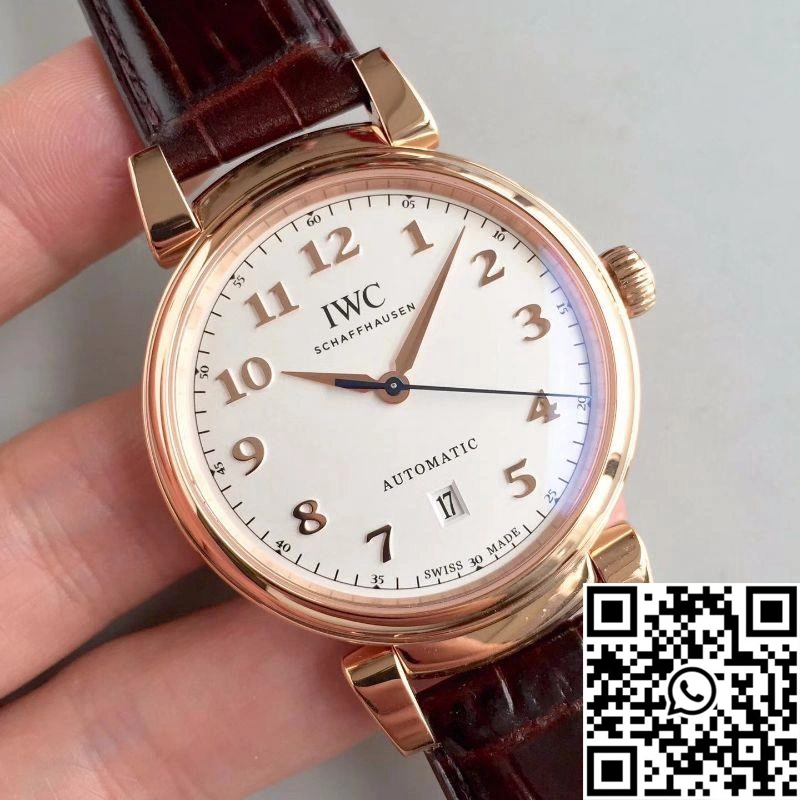 Trendsetting IWC Da Vinci Automatic IW356601 Rose Gold MKS Factory White Dial 1877