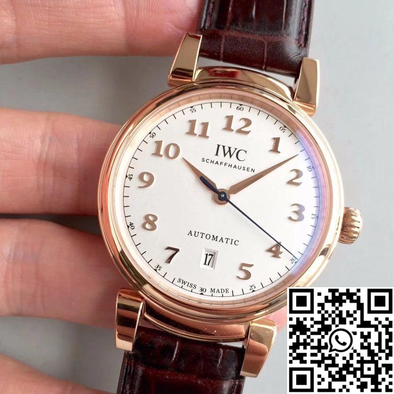 Trendsetting IWC Da Vinci Automatic IW356601 Rose Gold MKS Factory White Dial 1877