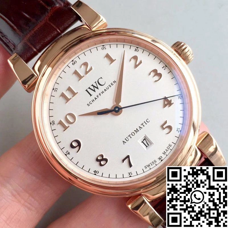 Trendsetting IWC Da Vinci Automatic IW356601 Rose Gold MKS Factory White Dial 1877