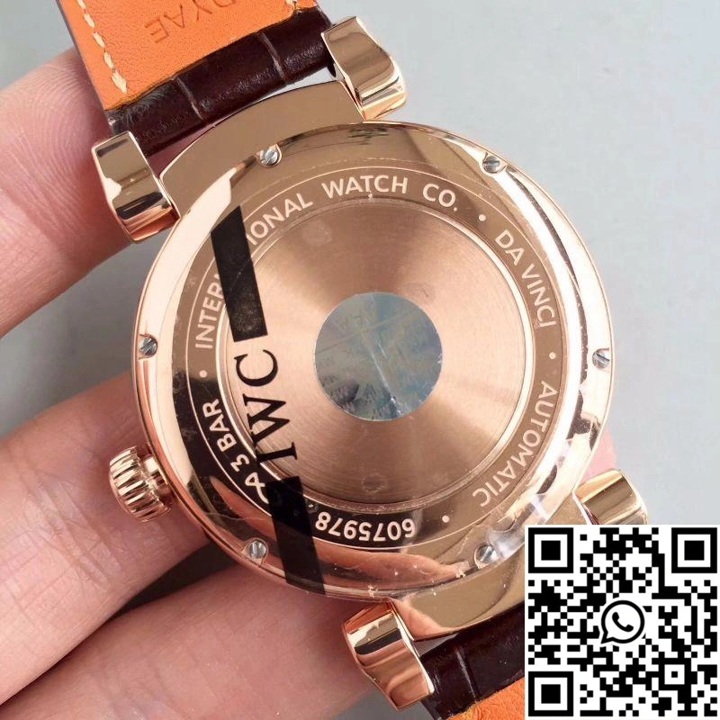 Trendsetting IWC Da Vinci Automatic IW356601 Rose Gold MKS Factory White Dial 1877