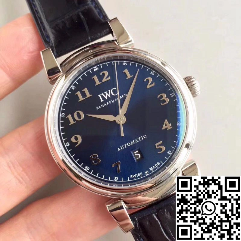 Elegant IWC Da Vinci Automatic IW356605 MKS Factory Blue Dial 1874