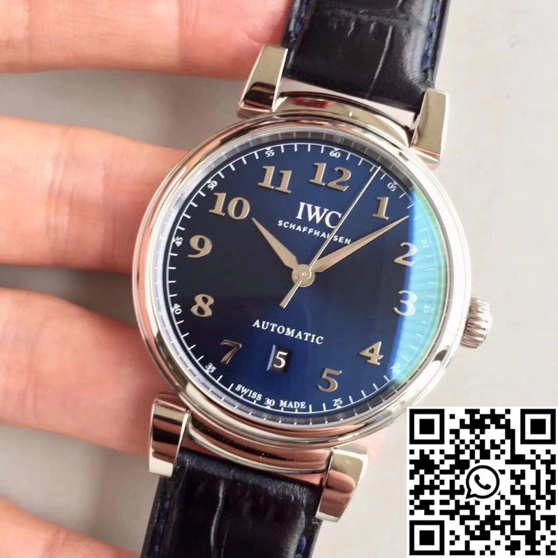 Elegant IWC Da Vinci Automatic IW356605 MKS Factory Blue Dial 1874