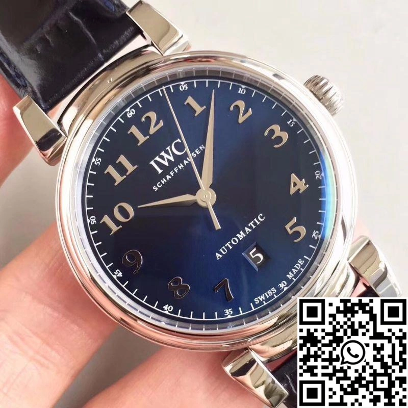 Elegant IWC Da Vinci Automatic IW356605 MKS Factory Blue Dial 1874