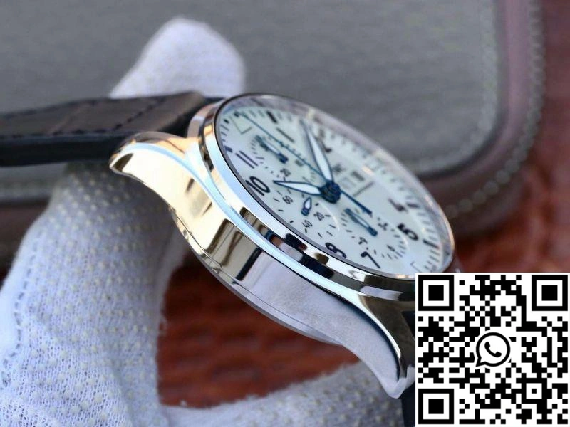Vibrant IWC Pilot Chronograph IW377725 ZF Factory White Dial 1924