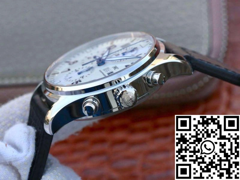 Vibrant IWC Pilot Chronograph IW377725 ZF Factory White Dial 1924