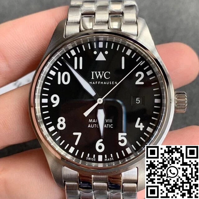 Thermal IWC Pilot IW327011 V7 Factory Black Dial 1890