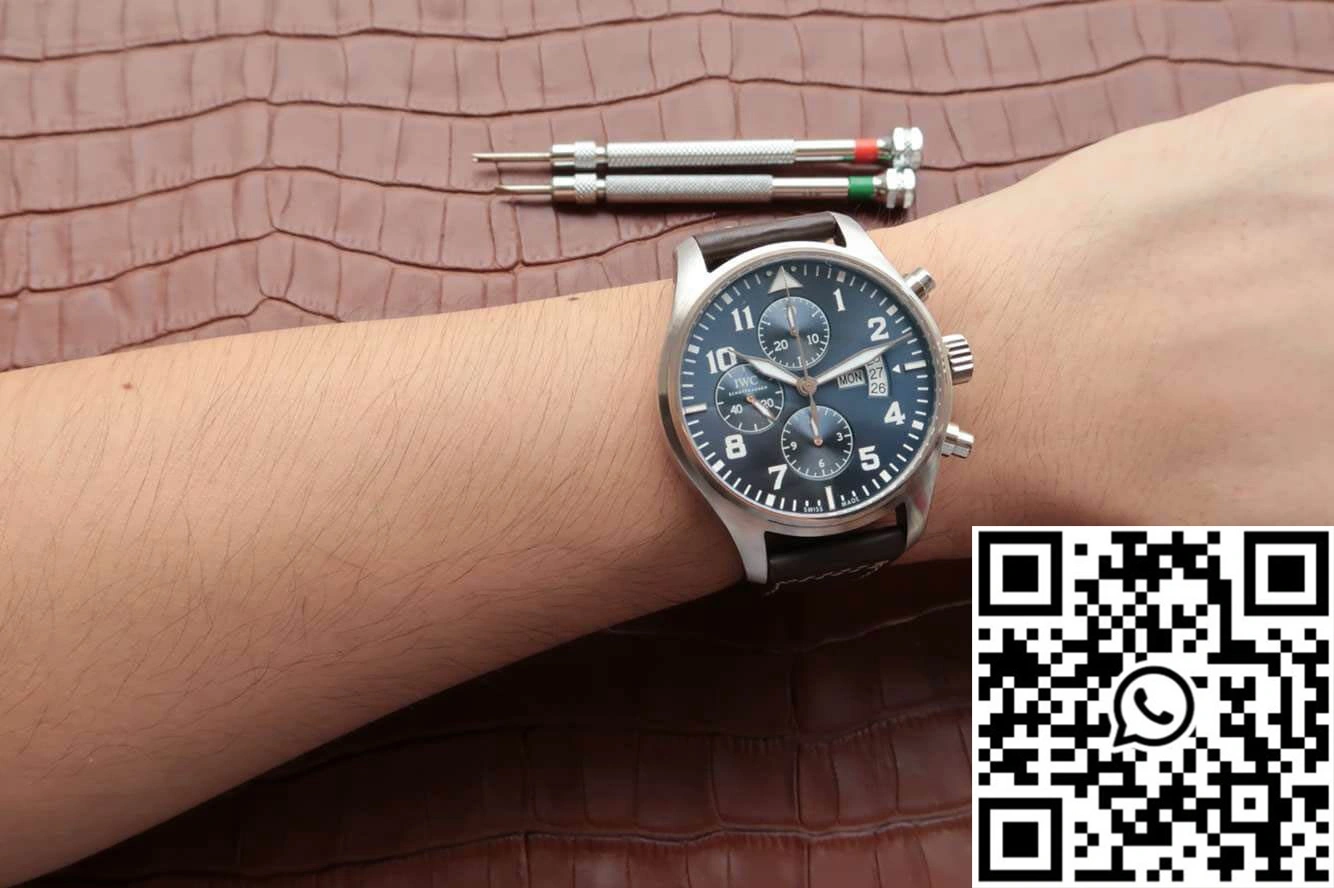Versatile IWC Pilot IW377706 ZF Factory Blue Dial 1886