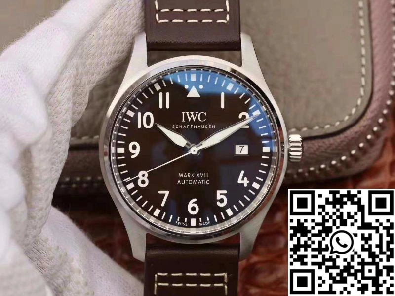 Stretchable IWC Pilot Mark XVIII Antoine De Saint Exepury IW327003 MKS Factory Brown Dial 1884