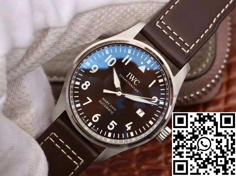 Stretchable IWC Pilot Mark XVIII Antoine De Saint Exepury IW327003 MKS Factory Brown Dial 1884