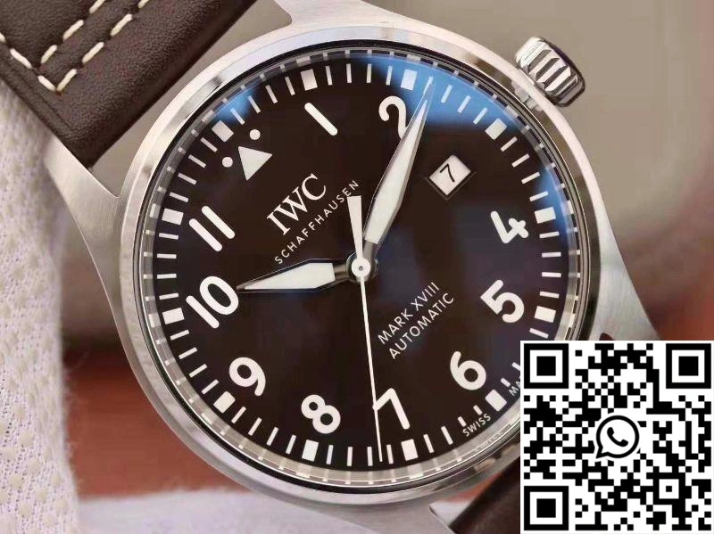 Stretchable IWC Pilot Mark XVIII Antoine De Saint Exepury IW327003 MKS Factory Brown Dial 1884