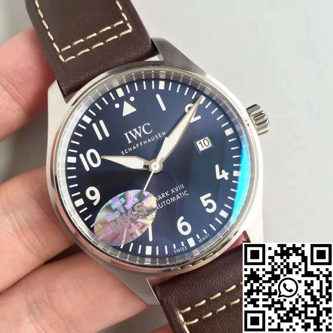 Bold IWC Pilot Mark XVIII IW327004 MKS Factory Blue Dial 1911