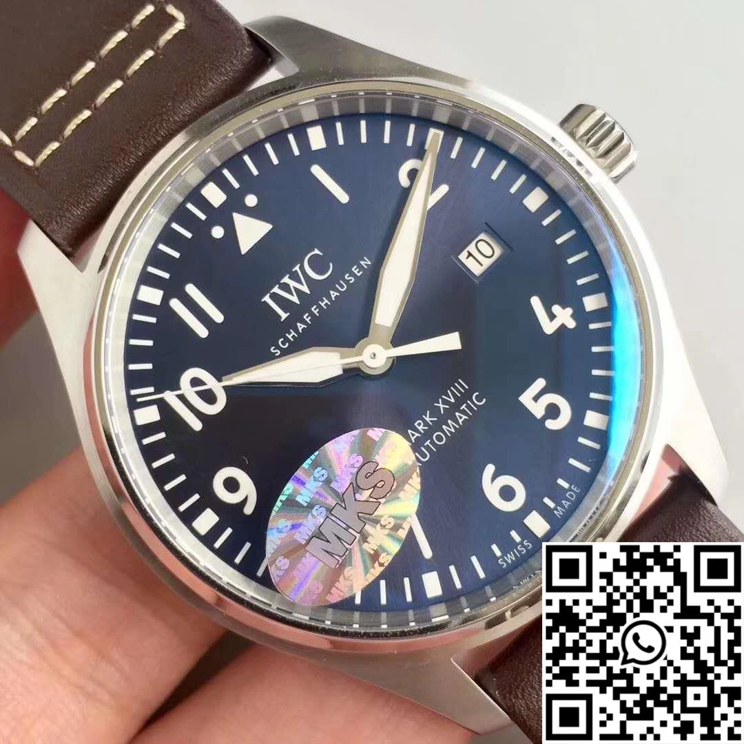 Bold IWC Pilot Mark XVIII IW327004 MKS Factory Blue Dial 1911
