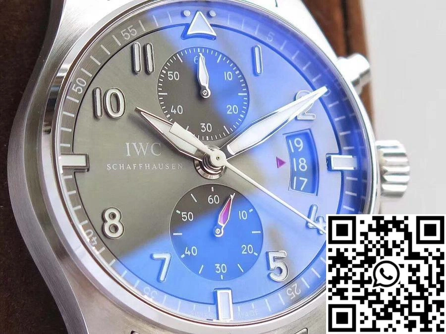 Attractive IWC Pilot Spitfire Chronograph IW387804 ZF Factory Anthracite Dial 1940