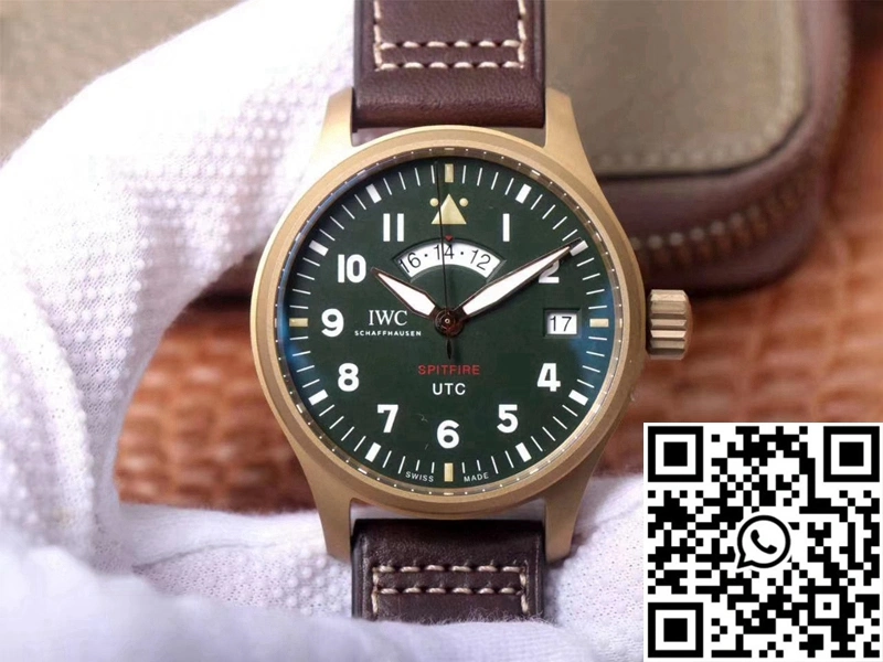 ZipUp IWC Pilot Spitfire UTC MJ271 IW327101 ZF Factory Green Dial 1888