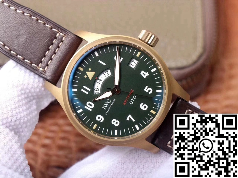 ZipUp IWC Pilot Spitfire UTC MJ271 IW327101 ZF Factory Green Dial 1888