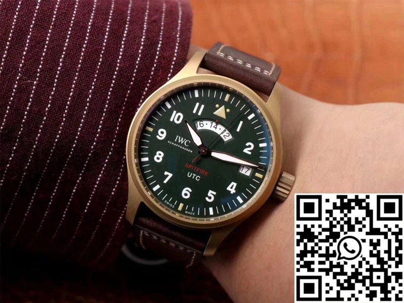 ZipUp IWC Pilot Spitfire UTC MJ271 IW327101 ZF Factory Green Dial 1888