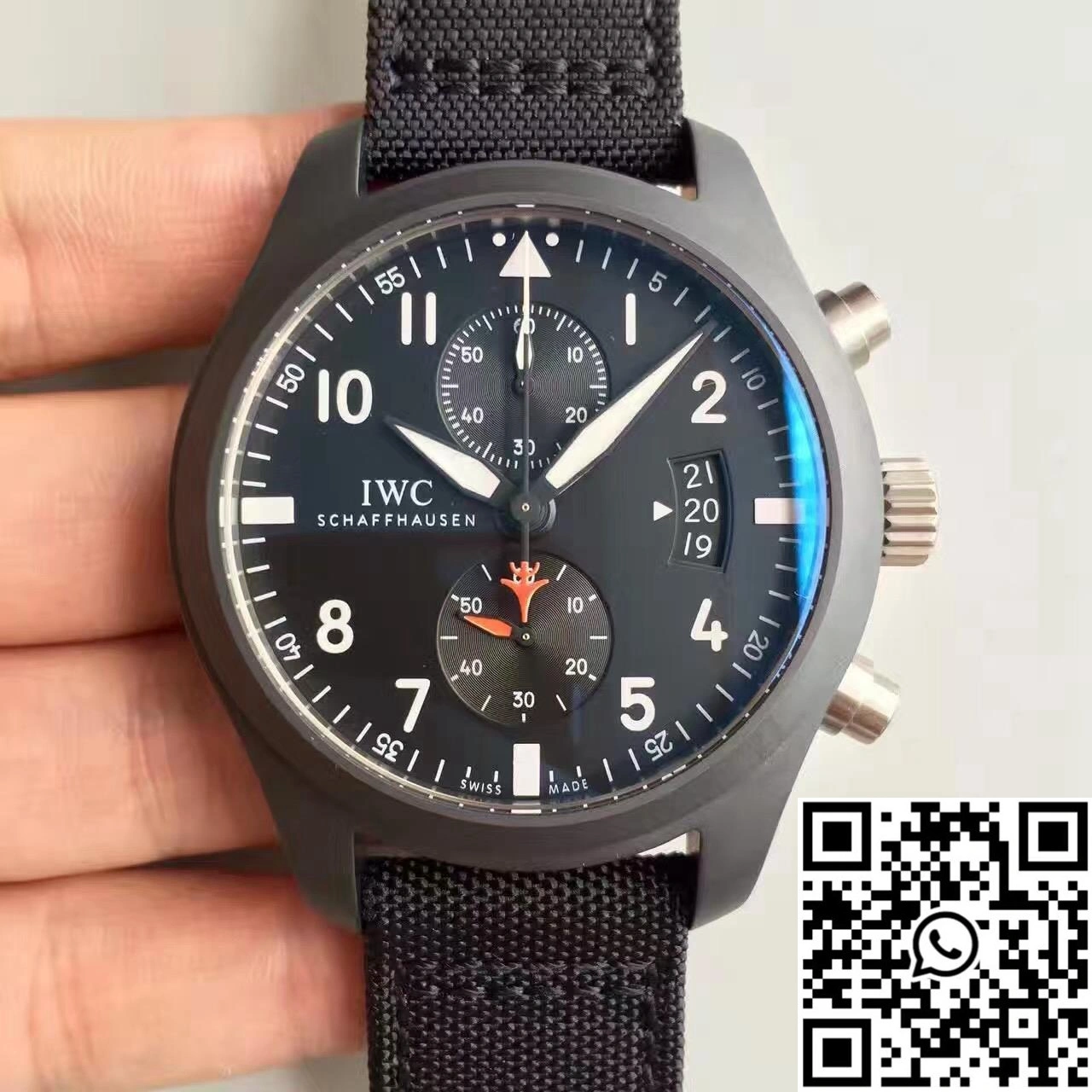IWC Pilot Top Gun Chronograph IW389001 ZF Factory Anthracite Dial FastDry 1933