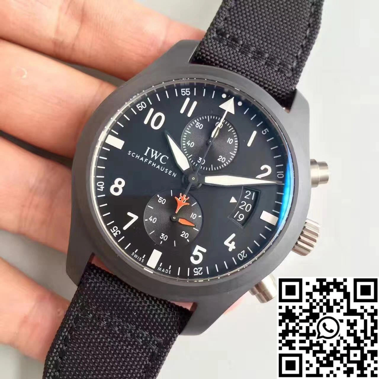 IWC Pilot Top Gun Chronograph IW389001 ZF Factory Anthracite Dial FastDry 1933