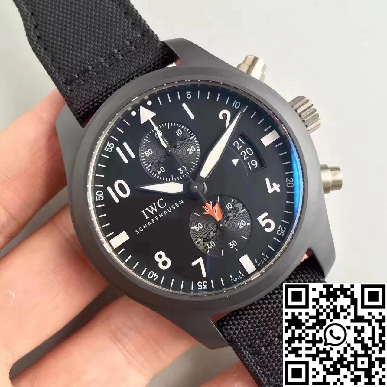 IWC Pilot Top Gun Chronograph IW389001 ZF Factory Anthracite Dial FastDry 1933