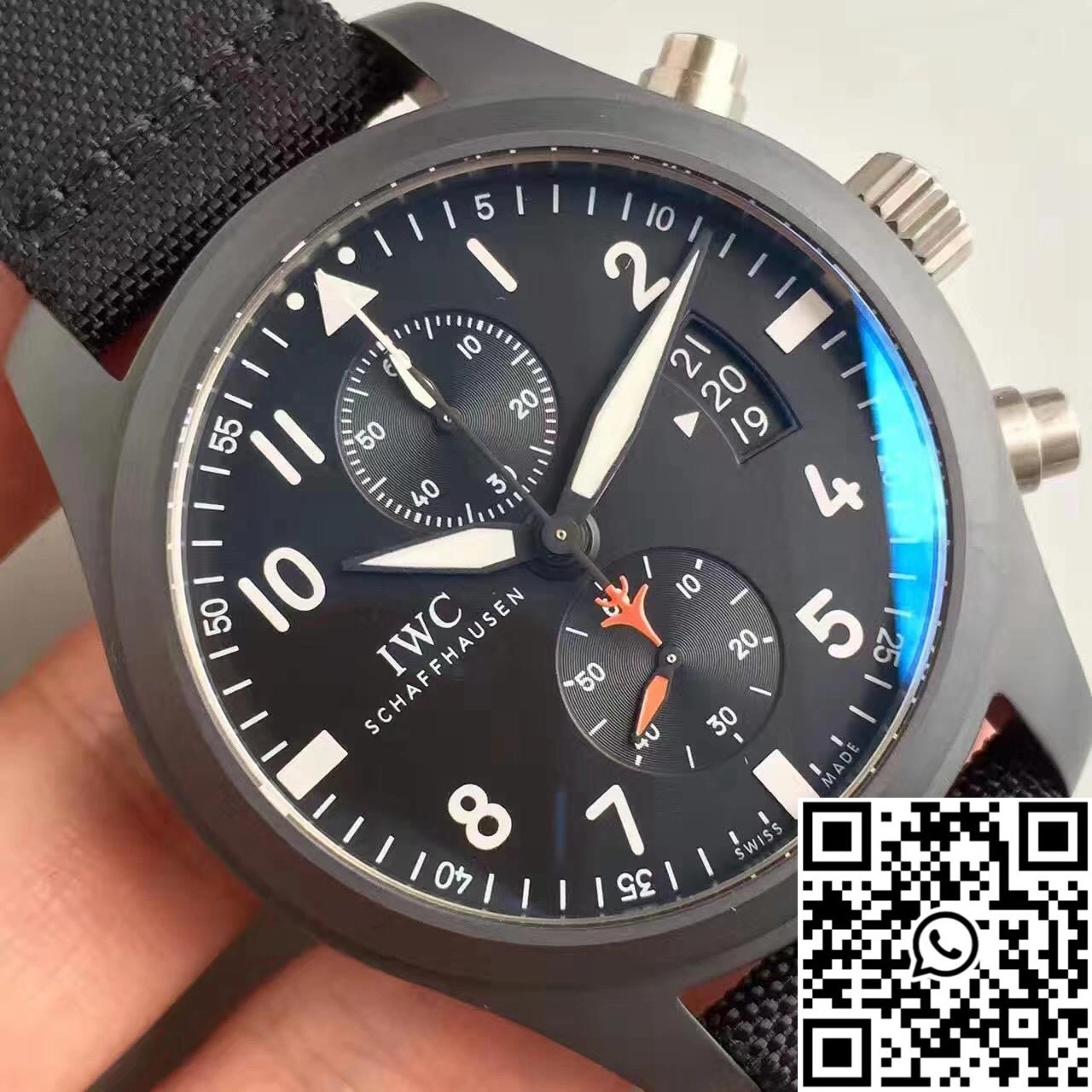 IWC Pilot Top Gun Chronograph IW389001 ZF Factory Anthracite Dial FastDry 1933