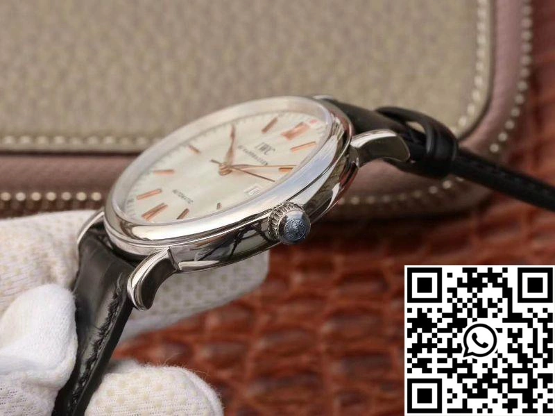 IWC Portofino Automatic IW356501 MKS Factory Black Leather Strap White Dial OdorResistant 1953