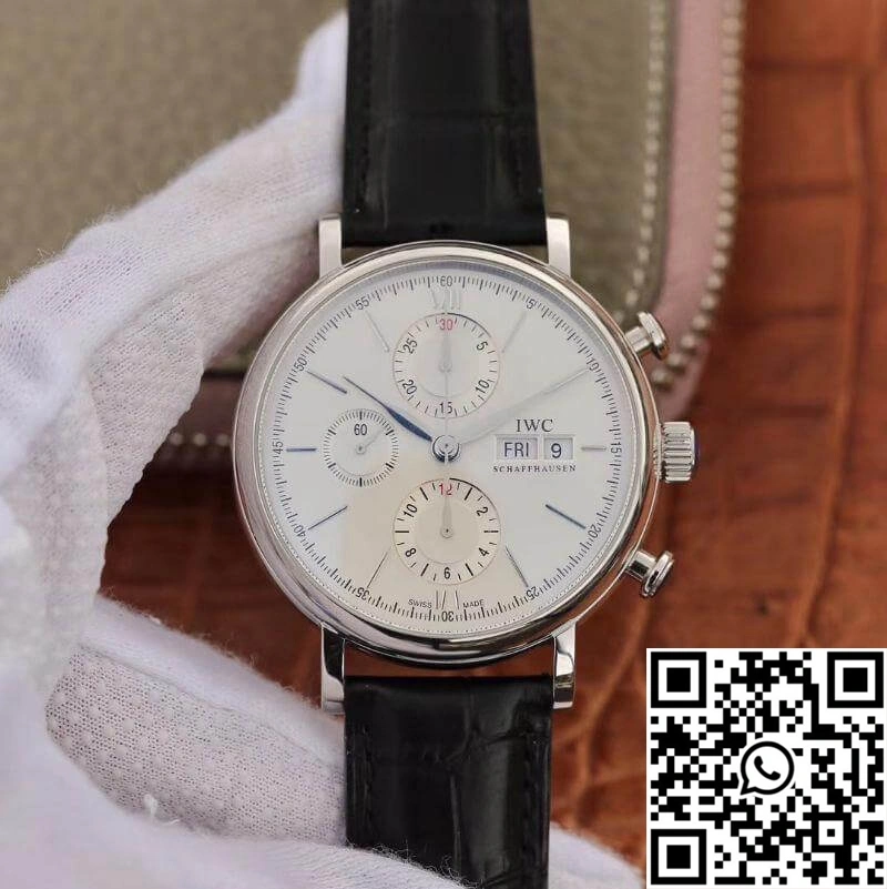 Timeless IWC Portofino Chronograph Multi-function IW391022 ZF Factory 42mm X 13.5mm White Dial 1957
