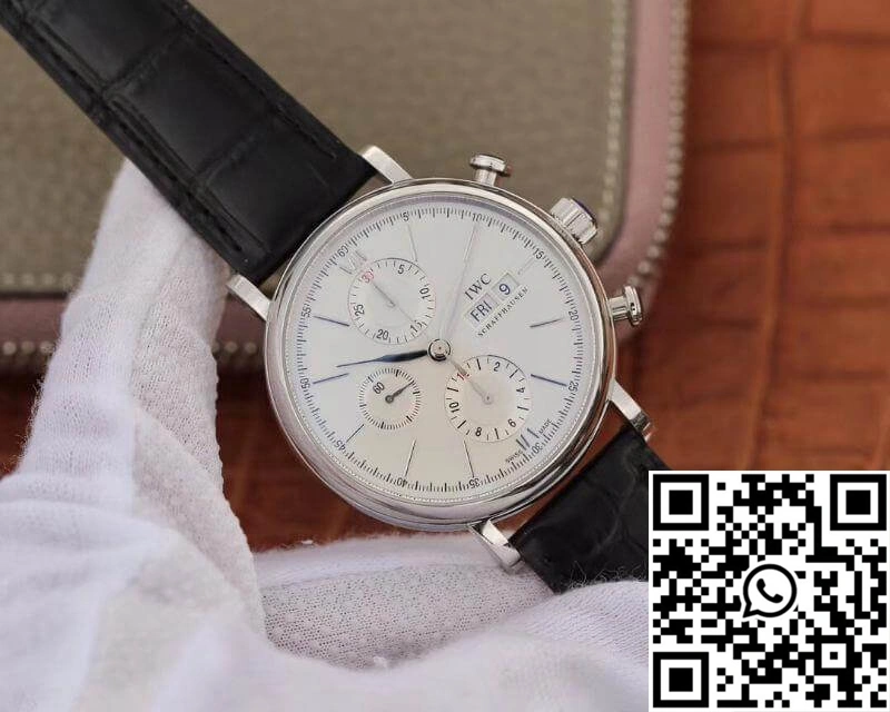 Timeless IWC Portofino Chronograph Multi-function IW391022 ZF Factory 42mm X 13.5mm White Dial 1957