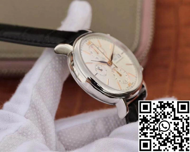 EasyCare IWC Portofino Chronograph Multi-function IW391022 ZF Factory White Dial With Rose Gold Markers 1958