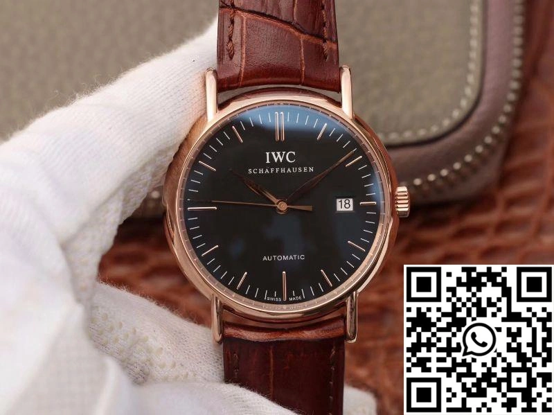 Breathable IWC Portofino IW356504 TW Factory Black Dial 1956