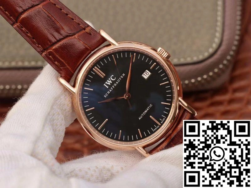 Breathable IWC Portofino IW356504 TW Factory Black Dial 1956
