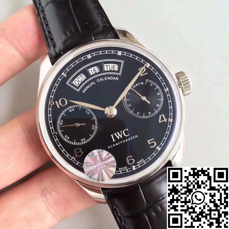 IWC Portugieser Annual Calendar IW503502 YL Factory Black Dial SoftTouch 2009