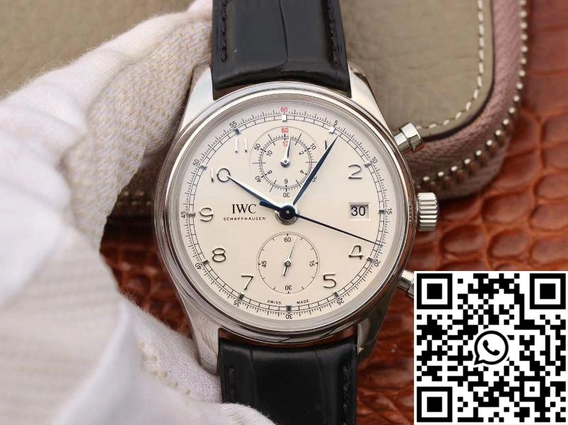 IWC Portugieser Chronograph  IW390403 ZF Factory White Dial Bright 2014
