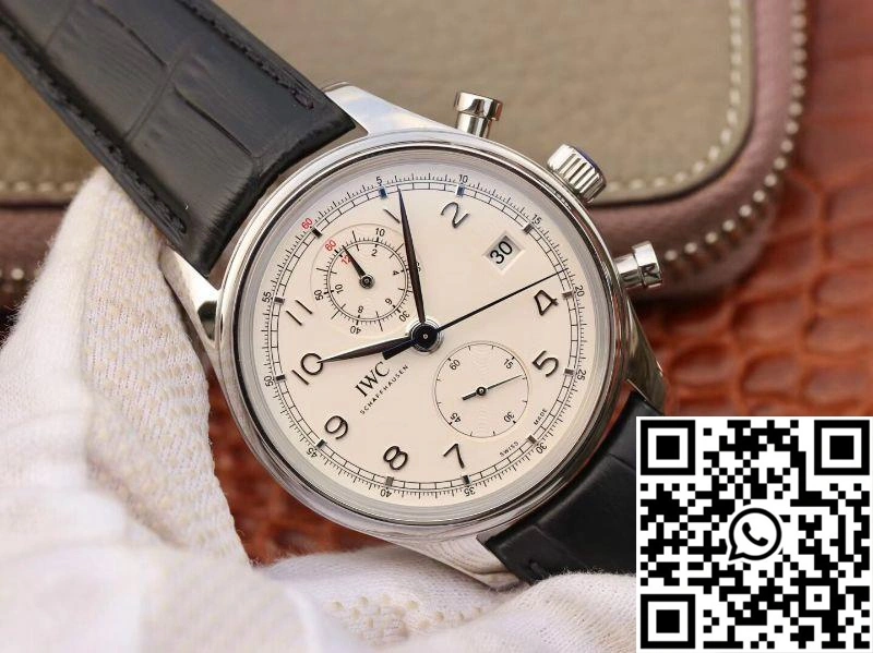 IWC Portugieser Chronograph  IW390403 ZF Factory White Dial Bright 2014