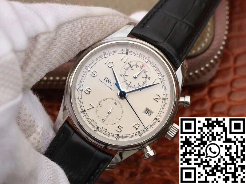 IWC Portugieser Chronograph  IW390403 ZF Factory White Dial Bright 2014