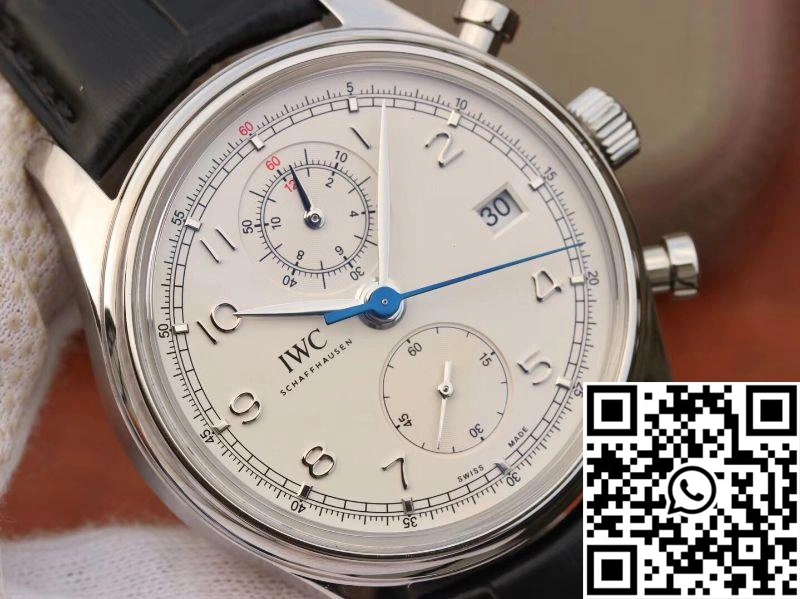 IWC Portugieser Chronograph  IW390403 ZF Factory White Dial Bright 2014