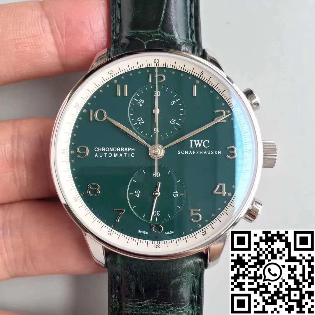IWC Portugieser Chronograph Edition 150 Years IW371601 Green Dial YL Factory Cozy 1997