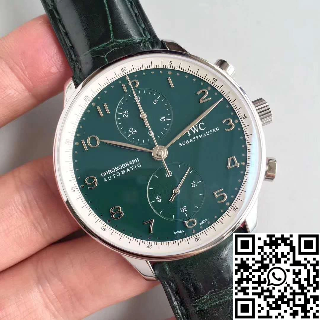 IWC Portugieser Chronograph Edition 150 Years IW371601 Green Dial YL Factory Cozy 1997