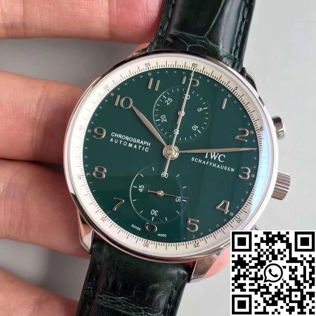IWC Portugieser Chronograph Edition 150 Years IW371601 Green Dial YL Factory Cozy 1997